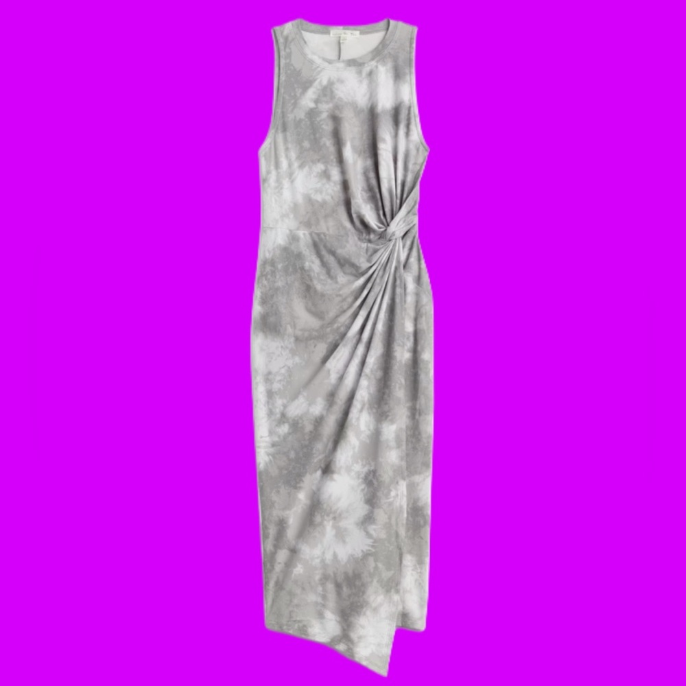 Nine Britton Abstract Print Midi Dress